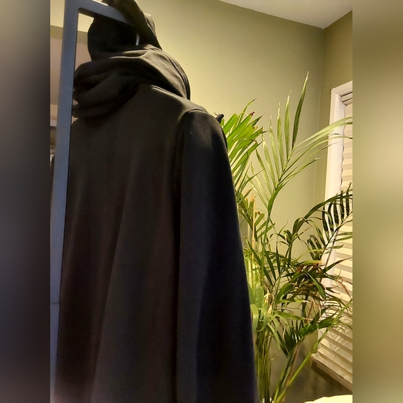 BatNorton Men Assymetric Hoodie Void Black Jacket Snap Button Punk Morph Sz L - Picture 8 of 12